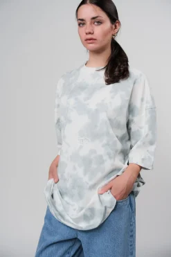 Fashion Karo Kauer T-Shirt Tie Dye