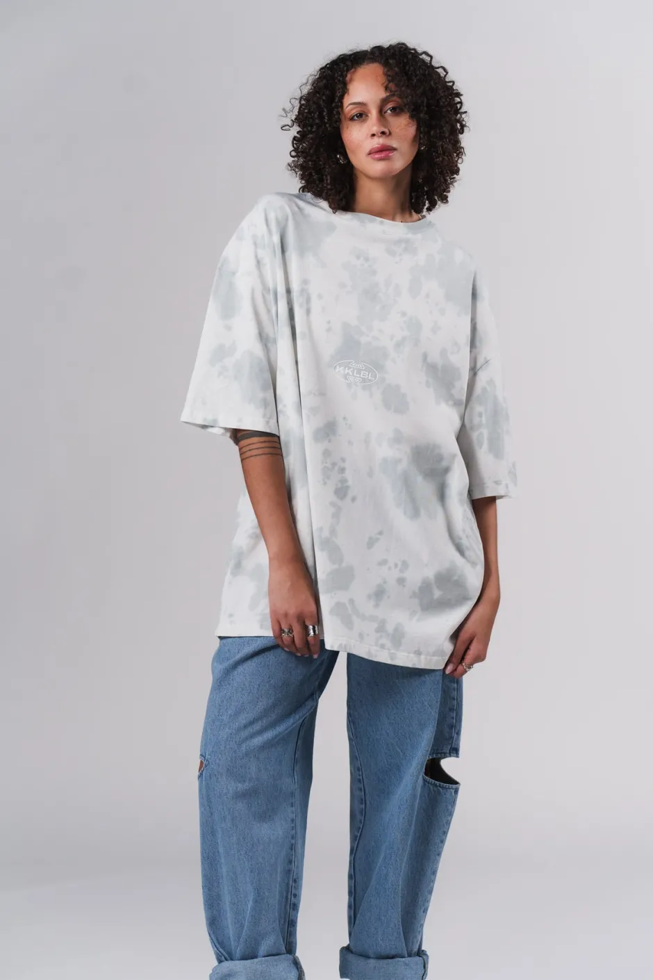 Fashion Karo Kauer T-Shirt Tie Dye