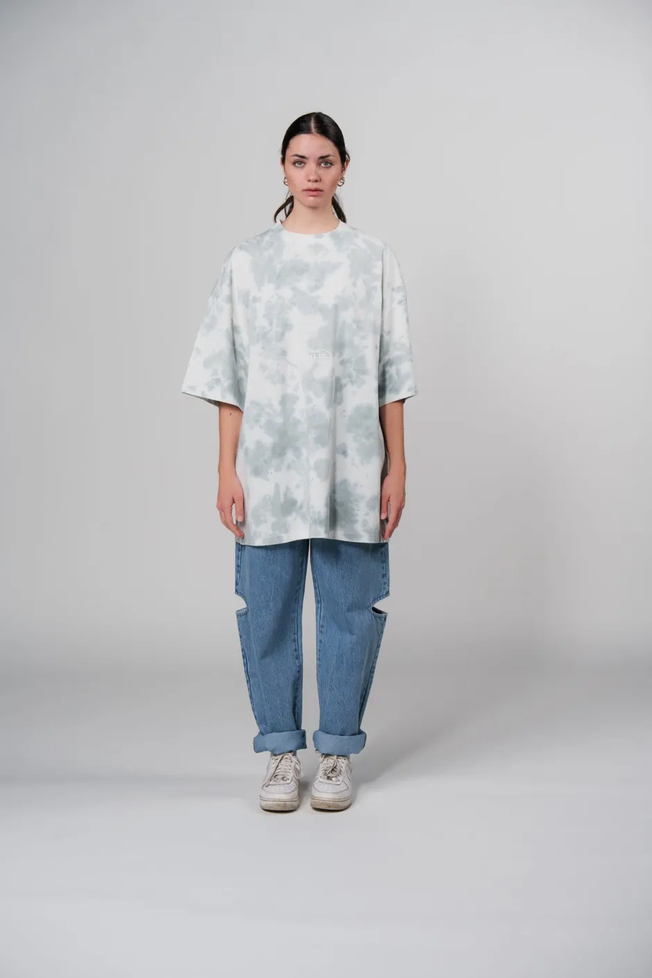 Fashion Karo Kauer T-Shirt Tie Dye