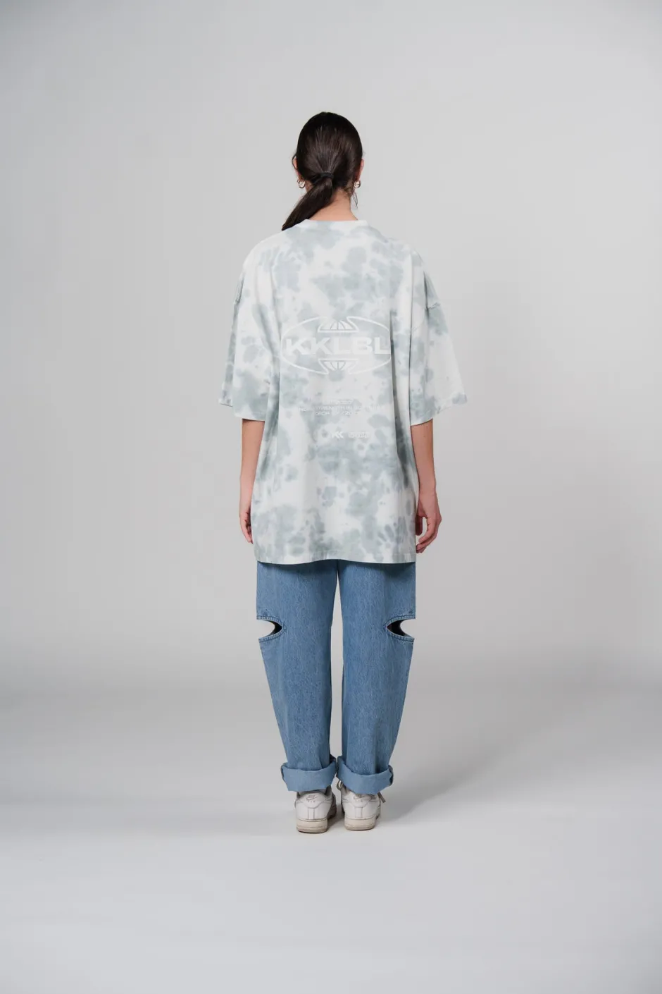 Fashion Karo Kauer T-Shirt Tie Dye