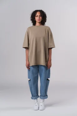 Hot Karo Kauer T-Shirt Washed Sand