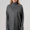 Discount Karo Kauer Turtleneck Knit Pullover Dark Grey