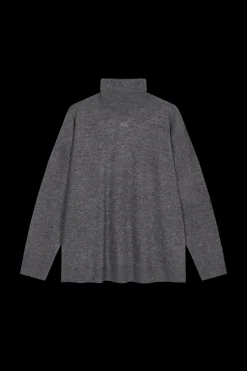 Discount Karo Kauer Turtleneck Knit Pullover Dark Grey