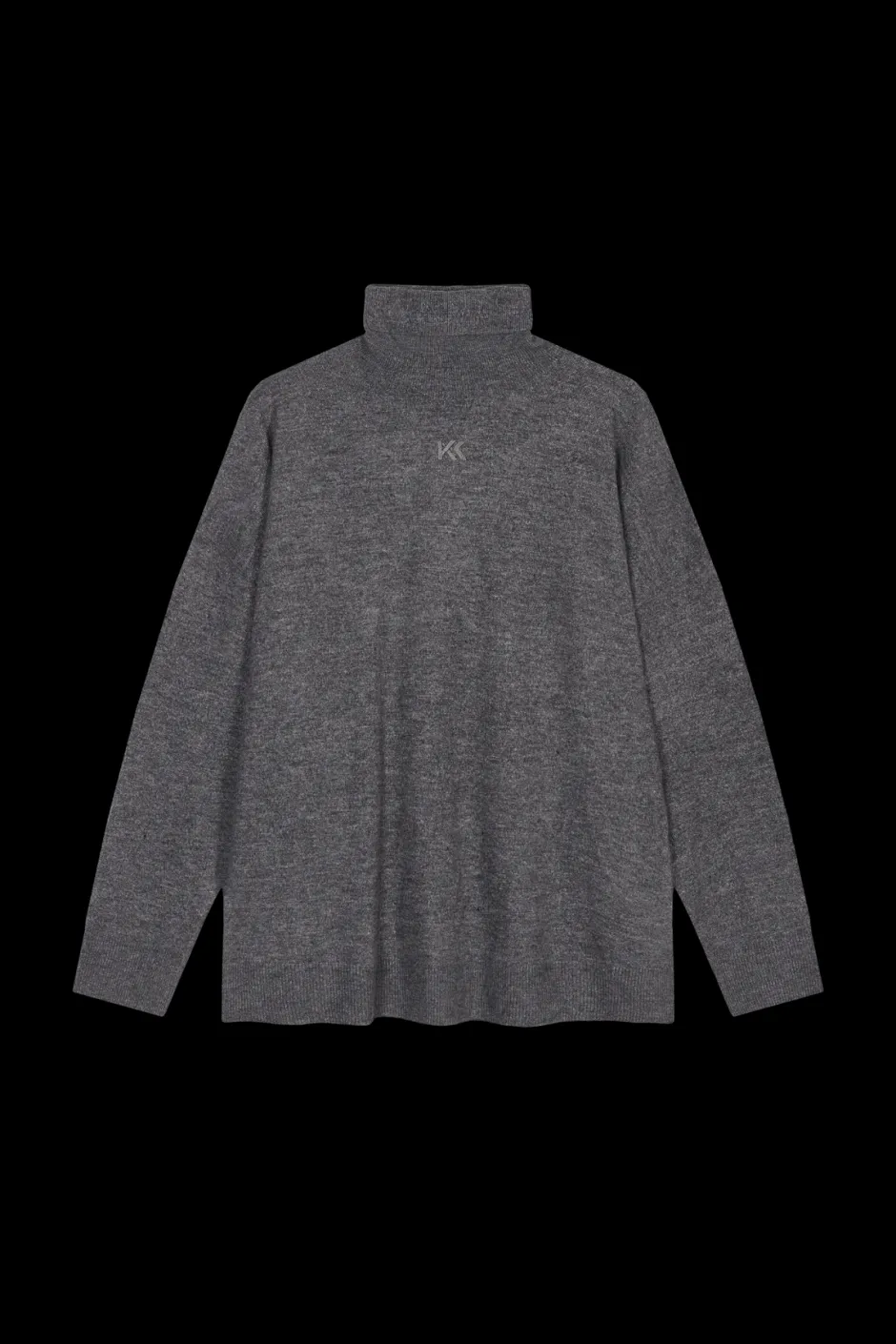 Discount Karo Kauer Turtleneck Knit Pullover Dark Grey