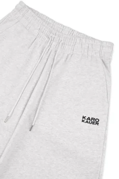 Online Karo Kauer Wide Leg Jogger Pants Light Grey
