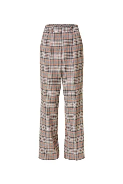 Discount Karo Kauer Wide Leg Pants Checkered