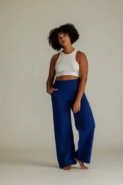 Clearance Karo Kauer Wide Leg Pants Dark Blue