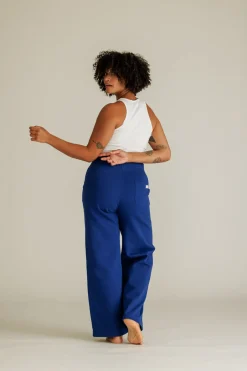 Clearance Karo Kauer Wide Leg Pants Dark Blue
