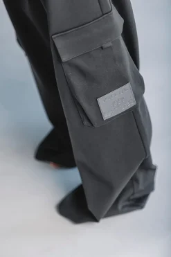 Outlet Karo Kauer Wide Leg Pants Dark Grey