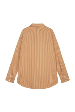 Clearance Karo Kauer Woven Blouse Camel
