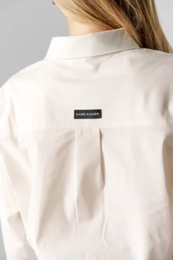 Fashion Karo Kauer Woven Blouse Cropped Creme