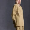 Hot Karo Kauer Woven Blouse Khaki
