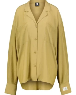 Hot Karo Kauer Woven Blouse Khaki