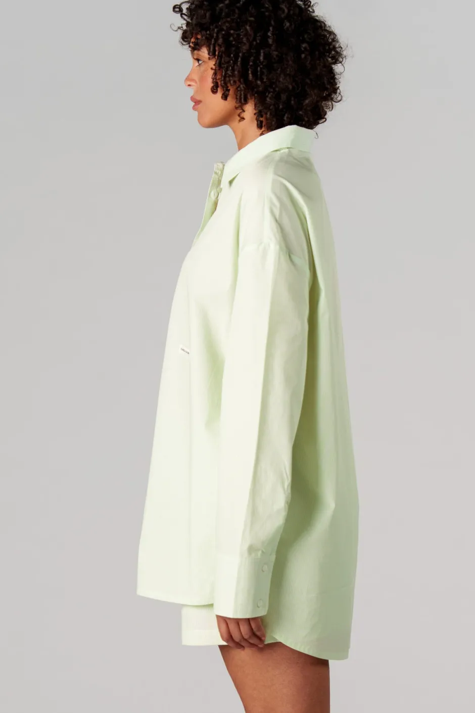 Discount Karo Kauer Woven Blouse Striped Matcha