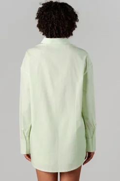 Discount Karo Kauer Woven Blouse Striped Matcha