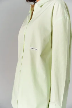 Discount Karo Kauer Woven Blouse Striped Matcha