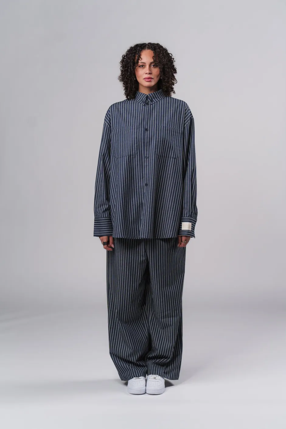 Sale Karo Kauer Woven Blouse Striped Navy