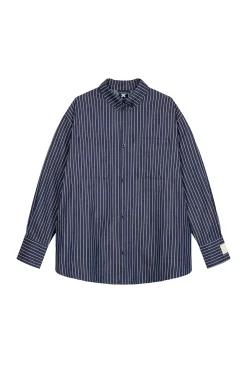 Sale Karo Kauer Woven Blouse Striped Navy