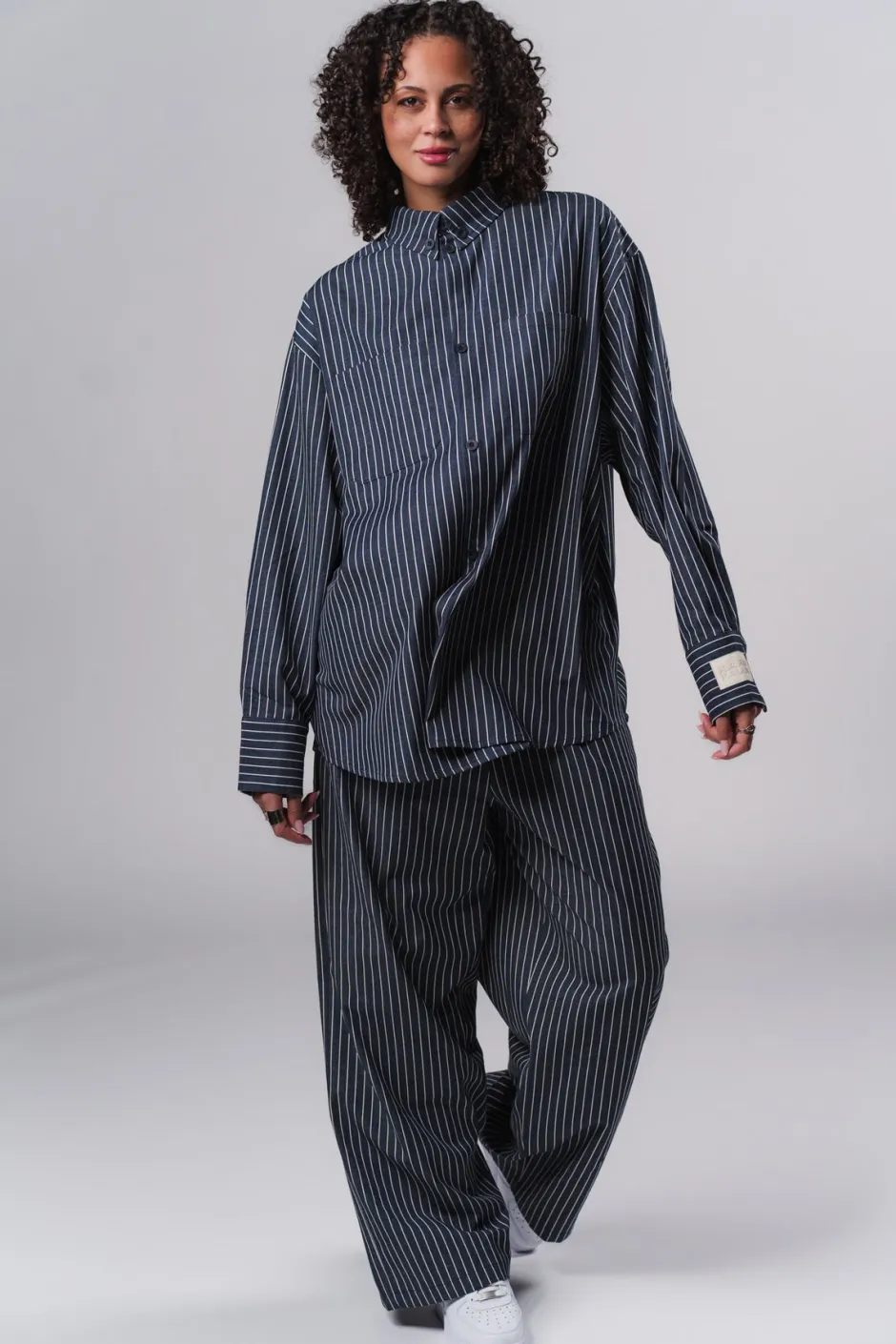 Sale Karo Kauer Woven Blouse Striped Navy