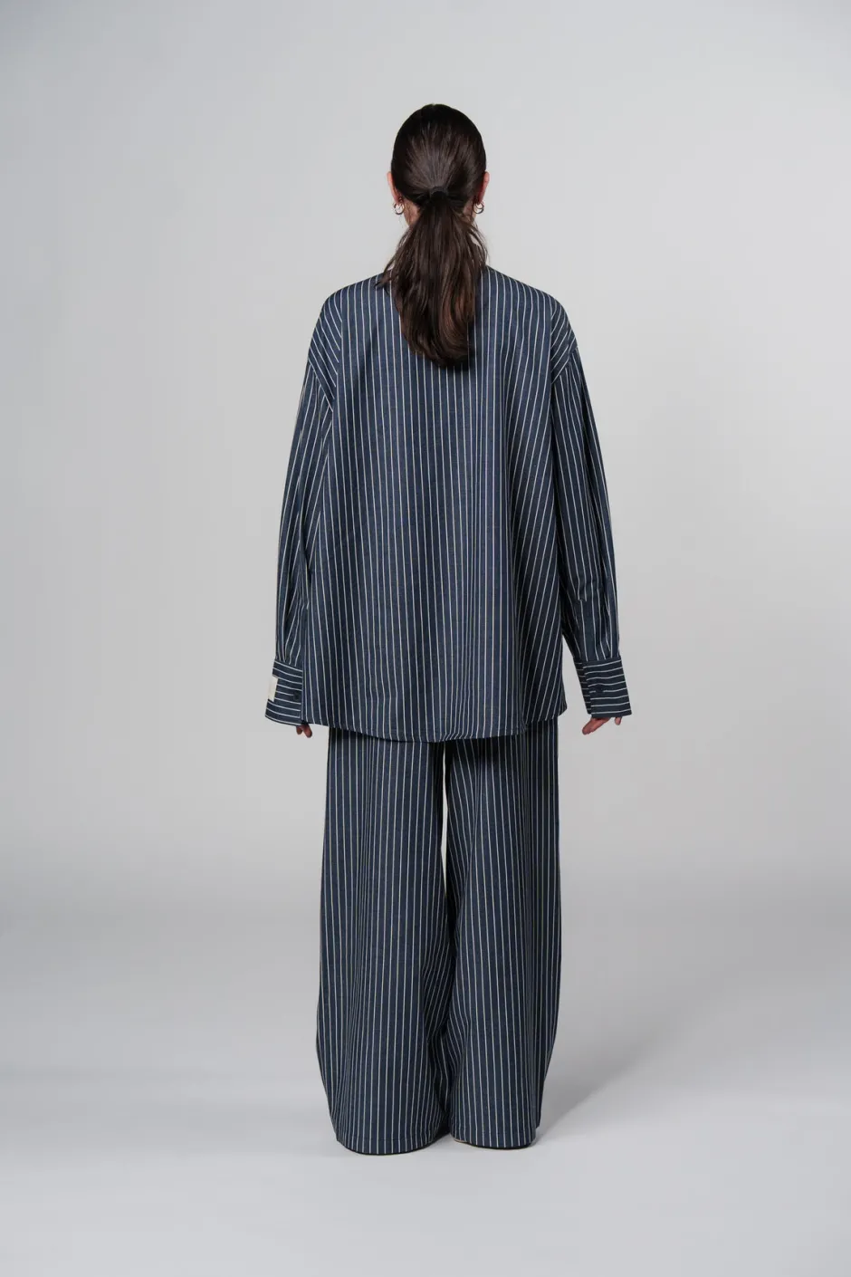 Sale Karo Kauer Woven Blouse Striped Navy