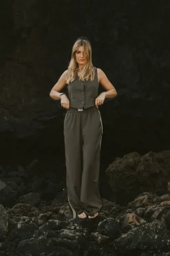 Best Karo Kauer Woven Pants Olive