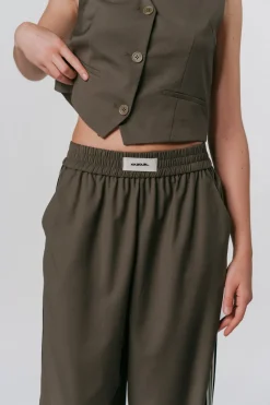 Best Karo Kauer Woven Pants Olive