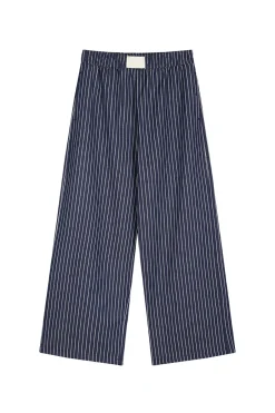 Clearance Karo Kauer Woven Pants Striped Navy