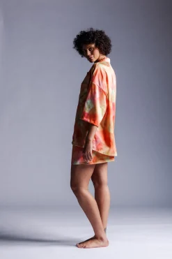 Fashion Karo Kauer Woven Shorts Aquarelle