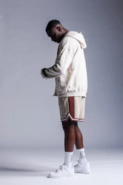 Online Karo Kauer Zipped Hoodie Beige