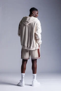 Online Karo Kauer Zipped Hoodie Beige