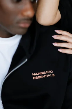 Hot Karo Kauer Zipped Hoodie Black 040