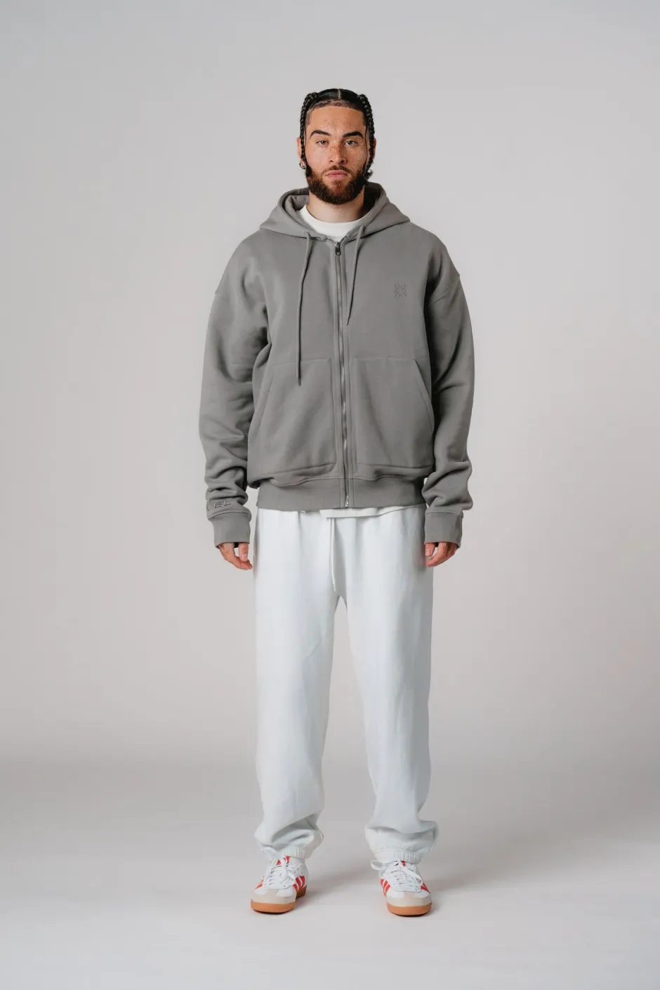 Sale Karo Kauer Zipped Hoodie Grey