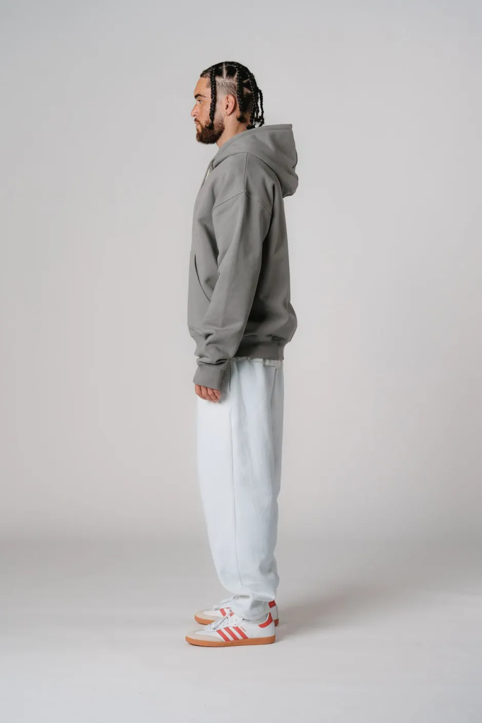 Sale Karo Kauer Zipped Hoodie Grey