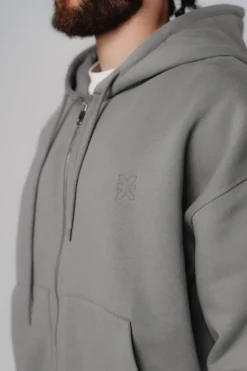 Sale Karo Kauer Zipped Hoodie Grey