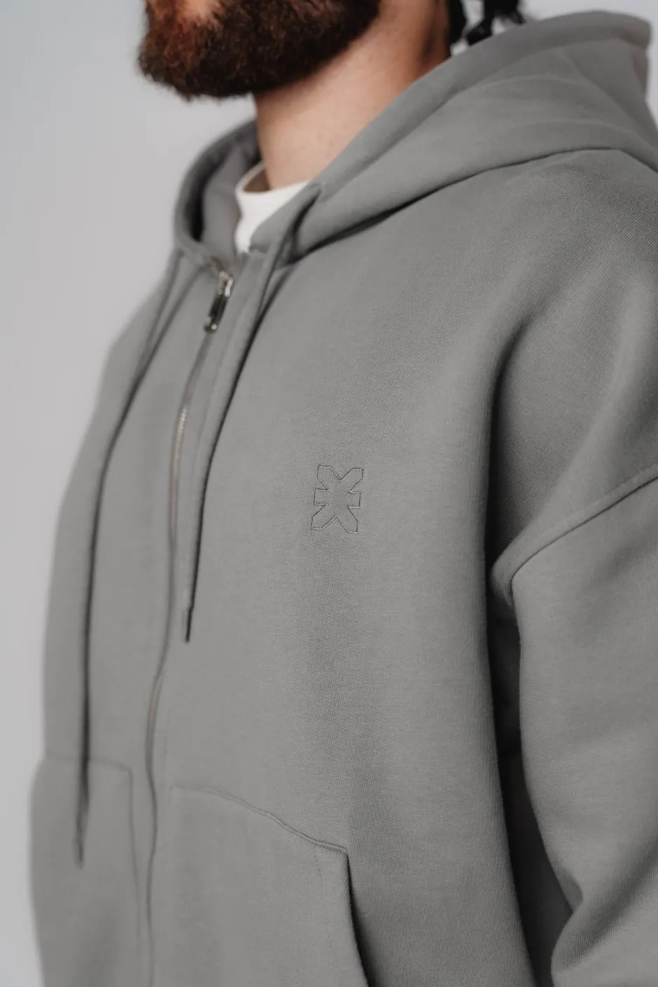 Sale Karo Kauer Zipped Hoodie Grey