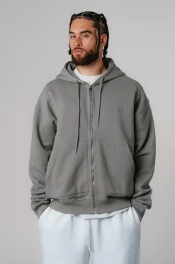 Sale Karo Kauer Zipped Hoodie Grey
