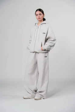 Online Karo Kauer Zipped Hoodie Light Grey