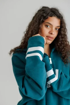 Sale Karo Kauer Zipped Sweater Green